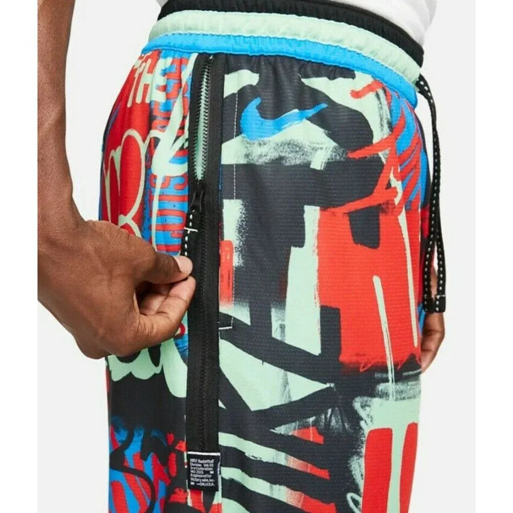 Nike DNA Shorts Men's Basketball Training Athletic Size L Printed DM0986-386 - Picture 3 of 4